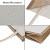 TOPTIE Lot de 6 Sacs fourre-Tout en Toile de Jute avec poignées en Coton, Sacs de Mariage de Demoiselle d'honneur, Sacs d'épicerie réutilisables, Fourre-Tout de Plage #5