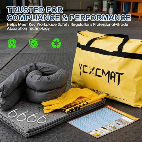 Image of Universal Spill Kit for Chemical, Water & Garage Oil Cleanup 2 Pack
