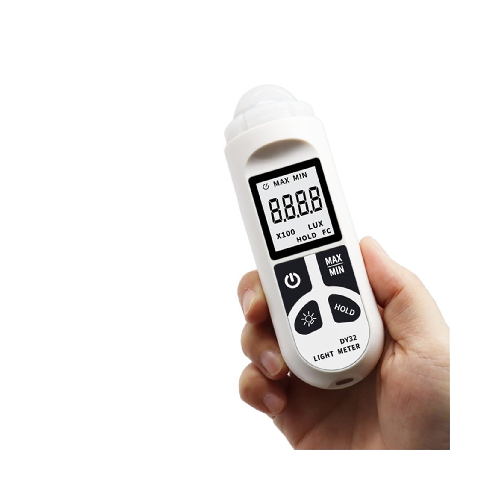JVDDI DY32 Lux Meter 0~200,000lux Portable Range Light Meter Pocket Design High Precision Illuminometer Lux/fc Photometer Tester