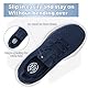 FitVille Slip On Sneakers Herren Walkingschuhe Extra Weit Sportschuhe Leichte Laufschuhe Atmungsaktive Jogging Fitness Outdoor Gym Schlüpfen Schuhe,Navy blau,50 EU,X-Weit