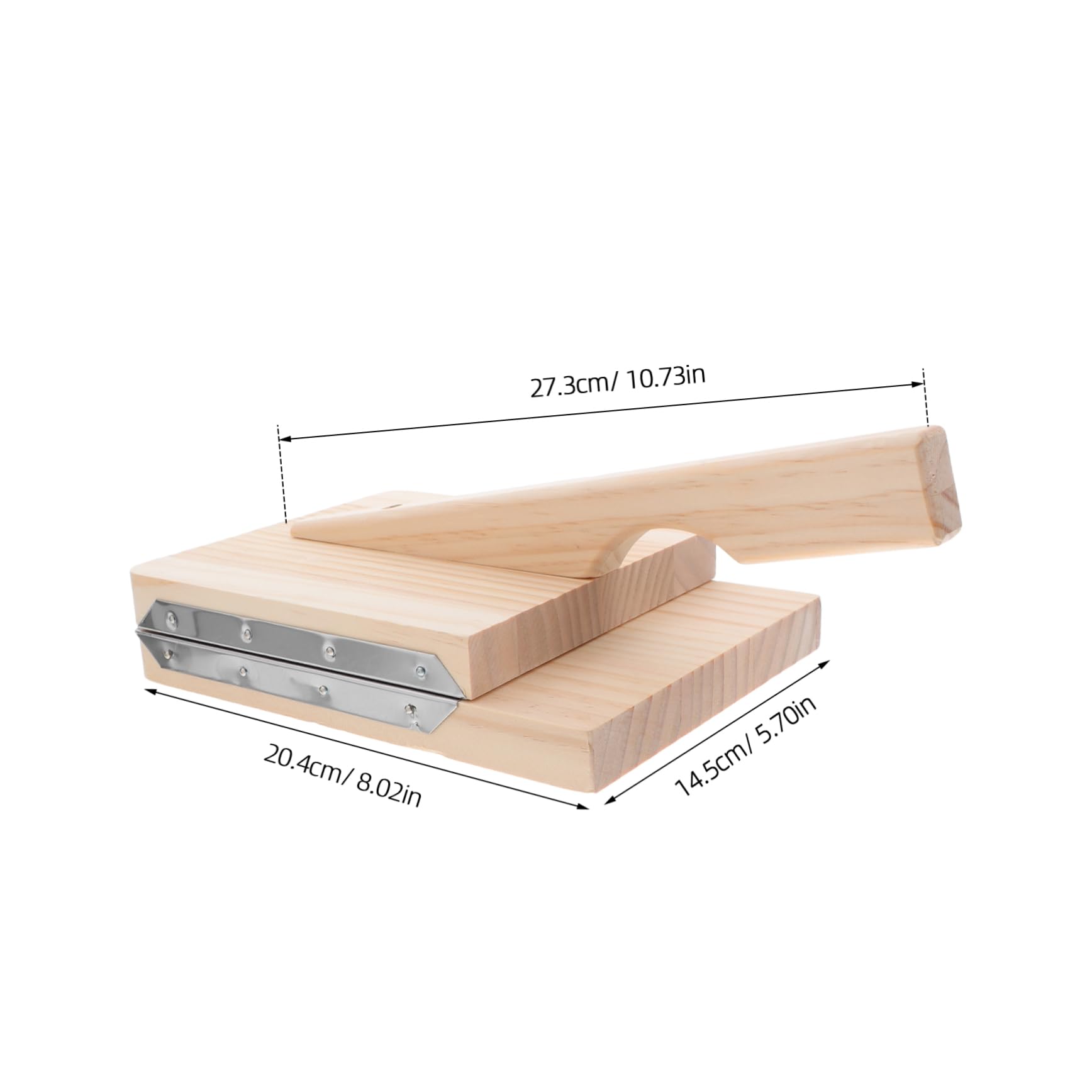 VOSAREA Wooden Dumpling Skin Mold Sturdy Dough Presser Tool for Easy Dumpling Wrapper Making Food Grade Design Essential Kitchen Supply for Pastry