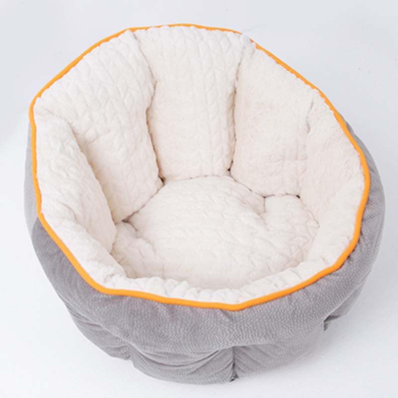 Queta Hundebett Hundesofa Hundekissen Klassischer hoher Rücken Haustierbett Hundekörbchen Abnehmbares und maschinenwaschbares bequem Schlafen Bett
