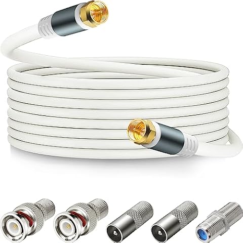 SAISN RG6 Coaxial Cable 32 Feet Cover