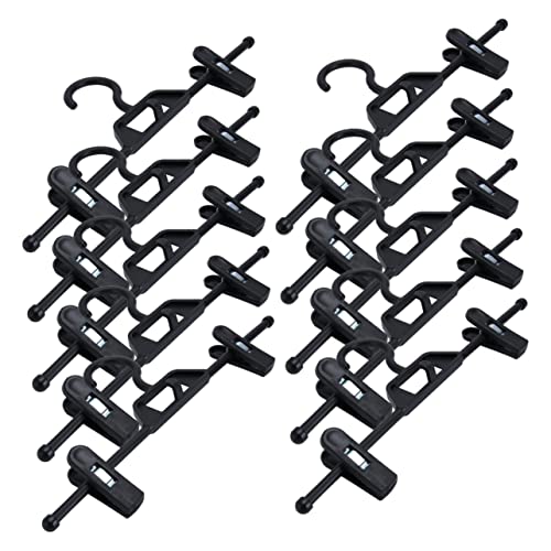 Wakauto 10Pcs Non Slip Plastic Pants Hangers for Wardrobe Storage Easy to Use Slip Cloth Clips Versatile Clothes Organizer for All Seasons