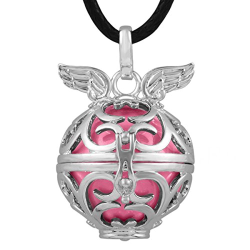 Pendentif Bijou Argent Grossesse Bola"Aile d'ange" Rose plaqué Argent Cover