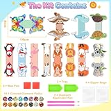 Molleyzi Gifts for 5 6 7 8 9 10 Year Old Girls, Arts and Crafts for Kids Age 6-12, DIY Diamond Art Animal Magnetic Bookmark for Kids, Creative Craft Kits for Boys Girls Birthday Presents Toys - Image 7