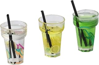 FOYTOKI 6 Pçs Miniaturas Colar Encantos Em Miniatura Chá Bebendo Enfeites De Cozinha Em Miniatura Brinco De Chá De Leite Copo Resina Estatueta Encantos De Chá Mini Ornamento Acessórios