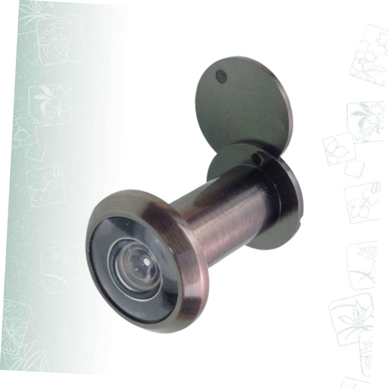 3pcs Copper Door Viewer with Large Viewing Angle Pinhole Prying Resistant Design Rear Lid for Enhanced Security for Home Office and Hotel Use Antique Bronze Finish