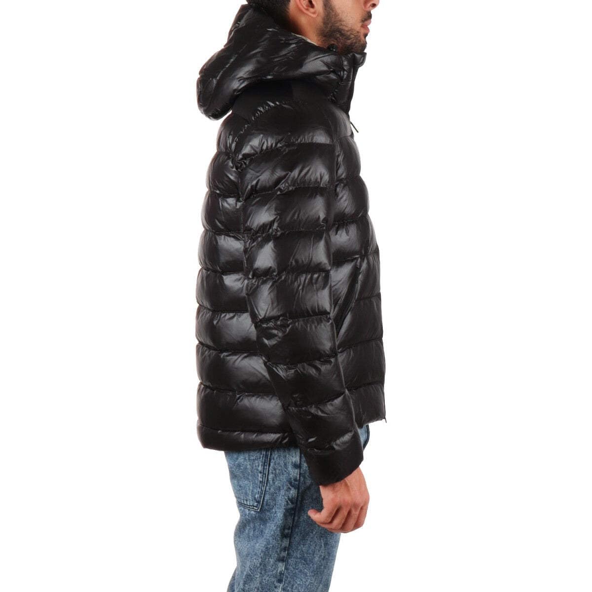 Blauer Piumino Imbottito Adams Giacca Corta Uomo Poliestere Nero/Beige