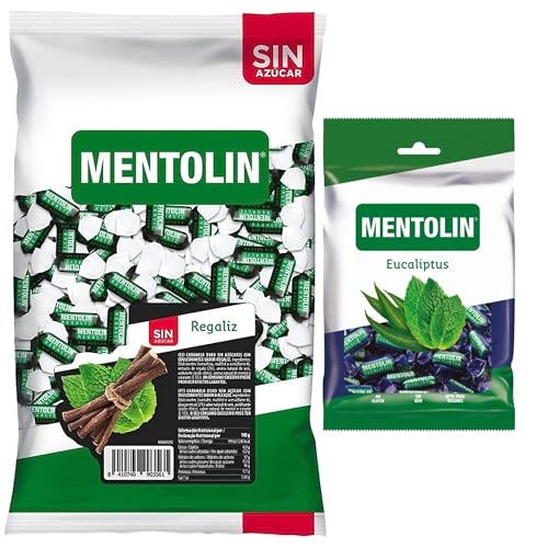 Mentolín caramelos duros regaliz s/a bolsa 1kg y de regalo eucaliptus 150g