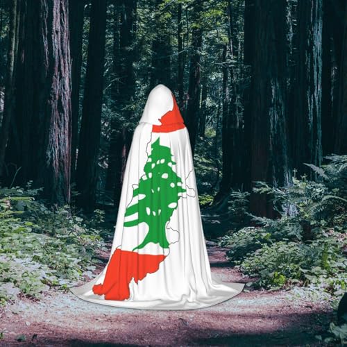 Cape à capuche drapeau du Liban avec impression haute définition