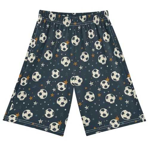 Space Star Football Short Pajama Pants Bottoms Soft Sleepwear with Pockets