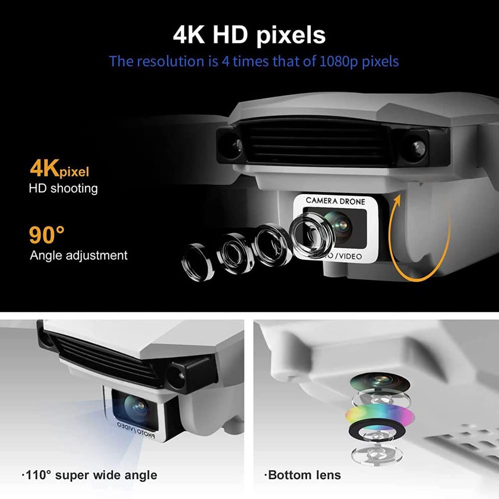 RC Drone with Camera 4K HD WiFi FPV Mini Drone for Kids and Adults Foldable RC Quadcopter with 3D Flip Headless Mode Altitude Hold Storage Bag
