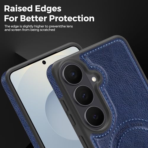 Image of Lunivop for Samsung Galaxy S26 Case PU Leather 6.3 inch Blue