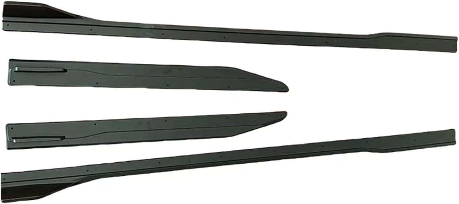 Side Skirt Winglets Exterior Accessories Body Kits For Mustang For Dark For Horse S650 2024 2025 Car Side Skirts(Glossy black)