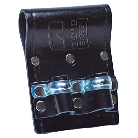 Big Ben Super Heavy Duty Frog Double Loop with Metal Reinforce Black Leather Cover