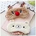 Produktbild AYRSJCL Plüsch Tier Auge abdecken Schlafmaske Eyepatch Bandage Blindfold Weihnachten Deer Winter-Cartoon-Haar-Augen-Schatten-Plüsch-Schlafmaske