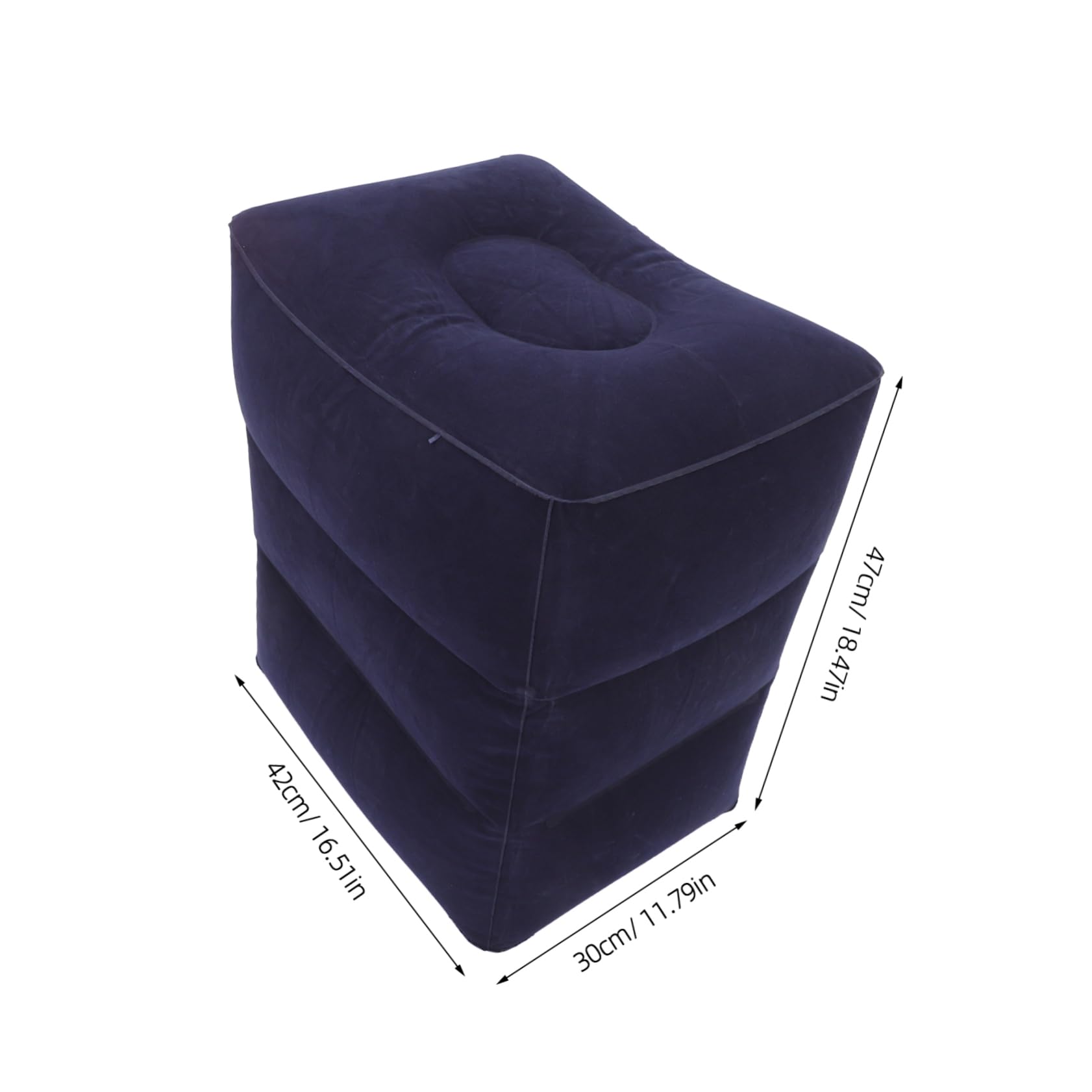 SHINEOFI Inflable Reposapiés Ajustable con Diseño Ergonómico de Tres para y Oficina Cojín Multifuncional y Portátil para Largos