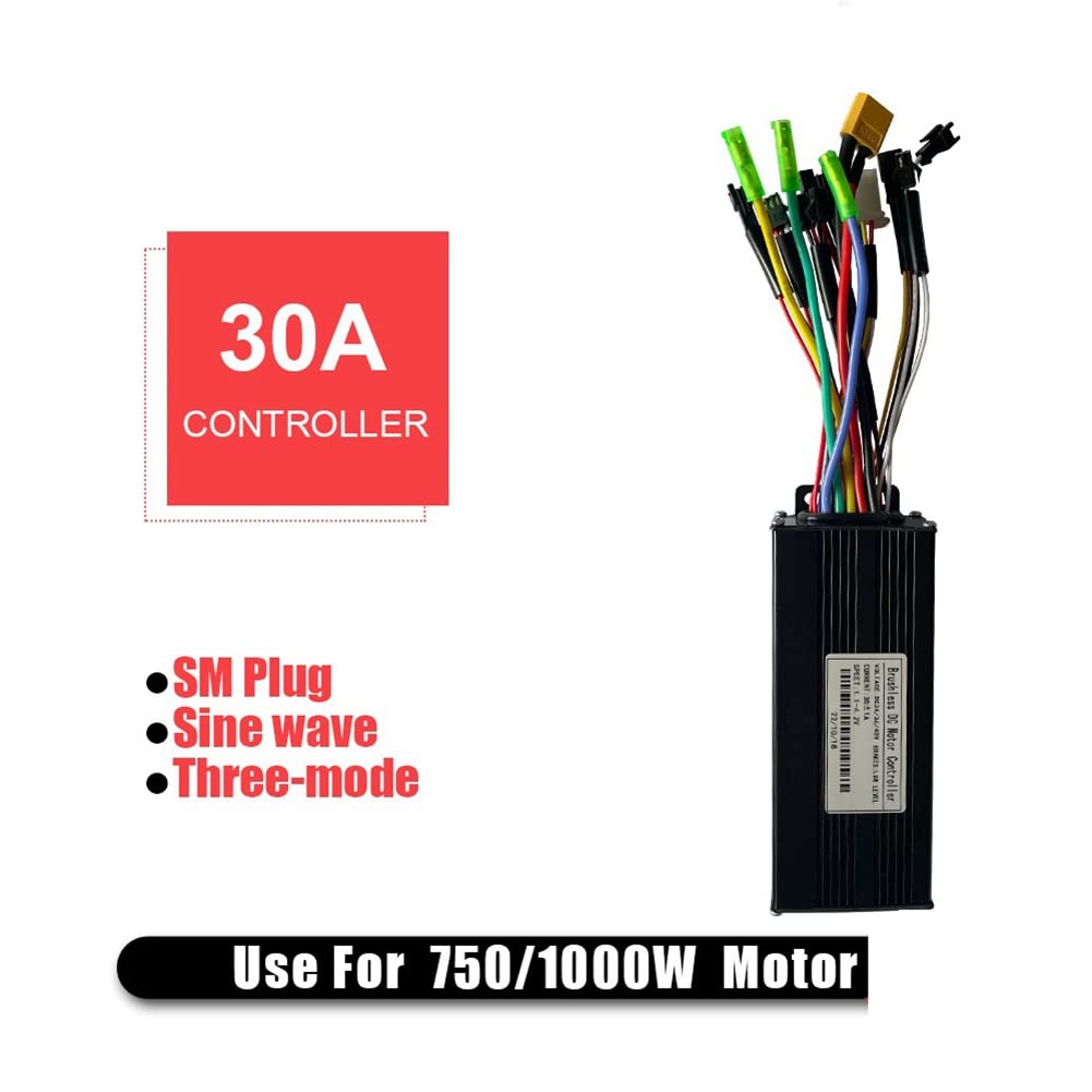 36V 48V 750W 1000W Brushless 30A Contrôleur Kit de frein d'accélérateur avec LED SW900 Affichage E-Bike Pièces