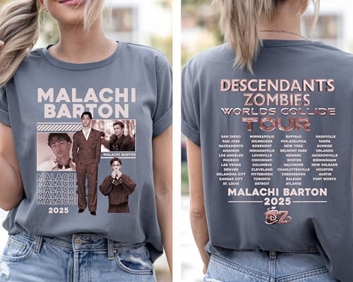Descen.dan.ts Music Zombies Worlds Tour Shirt, Mala.chi Bar.ton T-Shirt, Zomb.ies Worlds Co.lli.de Tour Shirt2