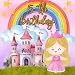 5th Birthday: Happy Birthday Guest Book and Keepsake Little Princess Rainbow Castle Star Theme Party for 5 Year Old's Party Keepsake Birthday Wishes and Messages for Girls, 50 Guests, 8.5x8.5 Inches
