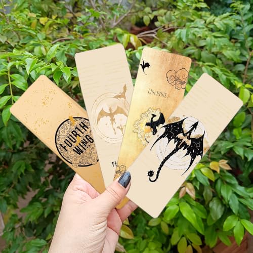 Kit com 4 Marcadores de Paginas Plastificado Mod. Quart Asa 001