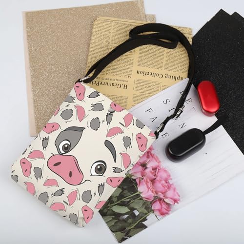 TOBGBE Pua Pig Adjustable Crossbody Bag P The Pig Big Face Character Messenger Shoulder Purse Hawaiian Gifts for Movie Fans3