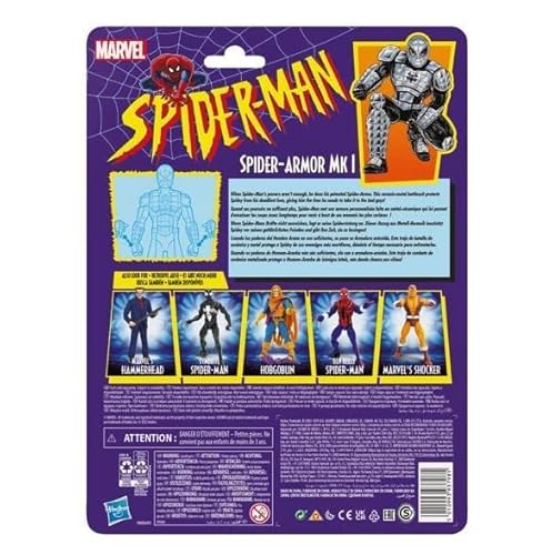 Marvel Legends Retro Vintage Collection 6" Figure Spider-Man & X-Men (Spider Armor Mk1) #TOP1