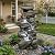 Outdoor Water Fountain Large - Stone Fountains with LED Light for Patio Yard Garden Backyard Decking Outdoor or Entryway Decor 30''