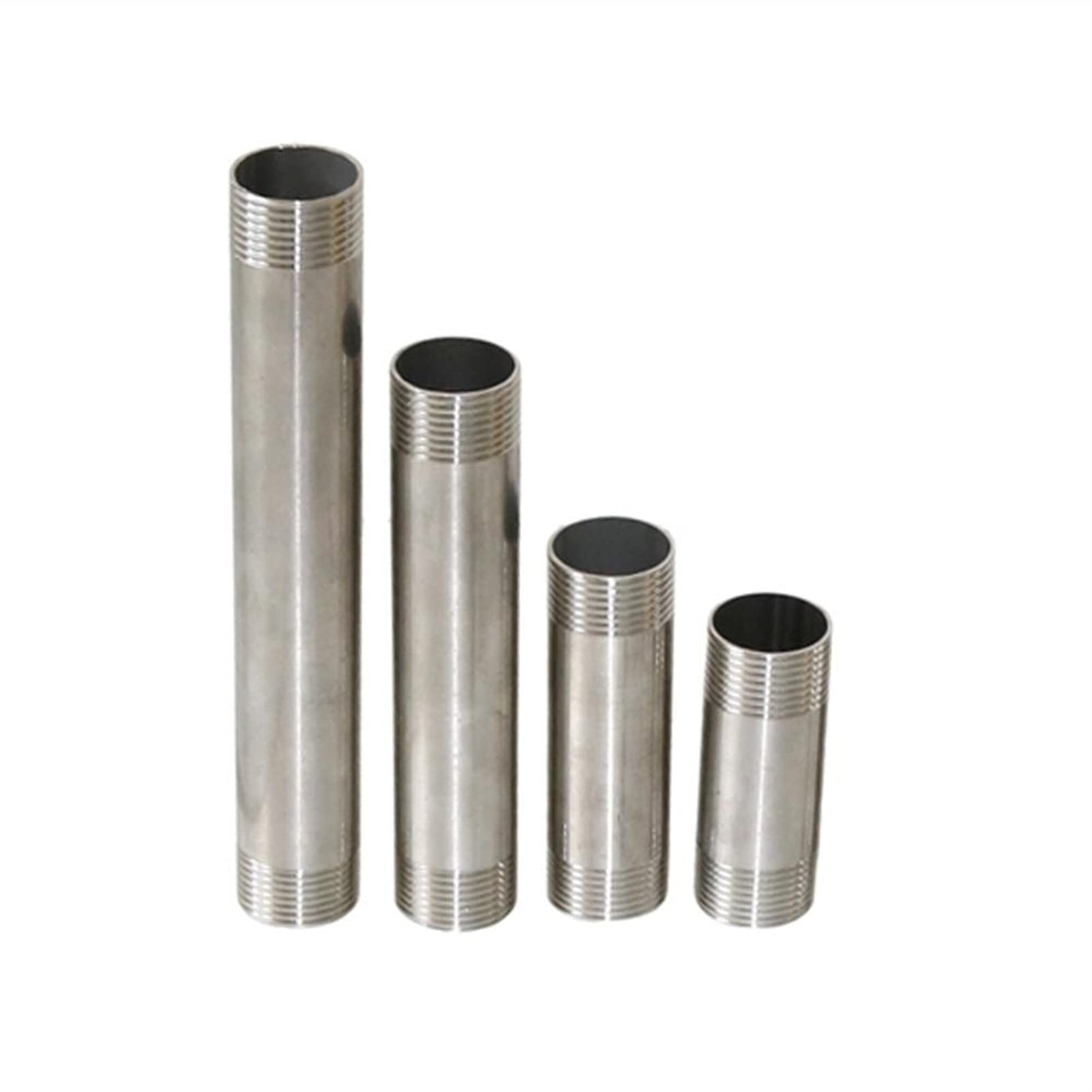 Connecteur d'eau de jardin 1" et joint de tube d'extension en acier inoxydable double mâle