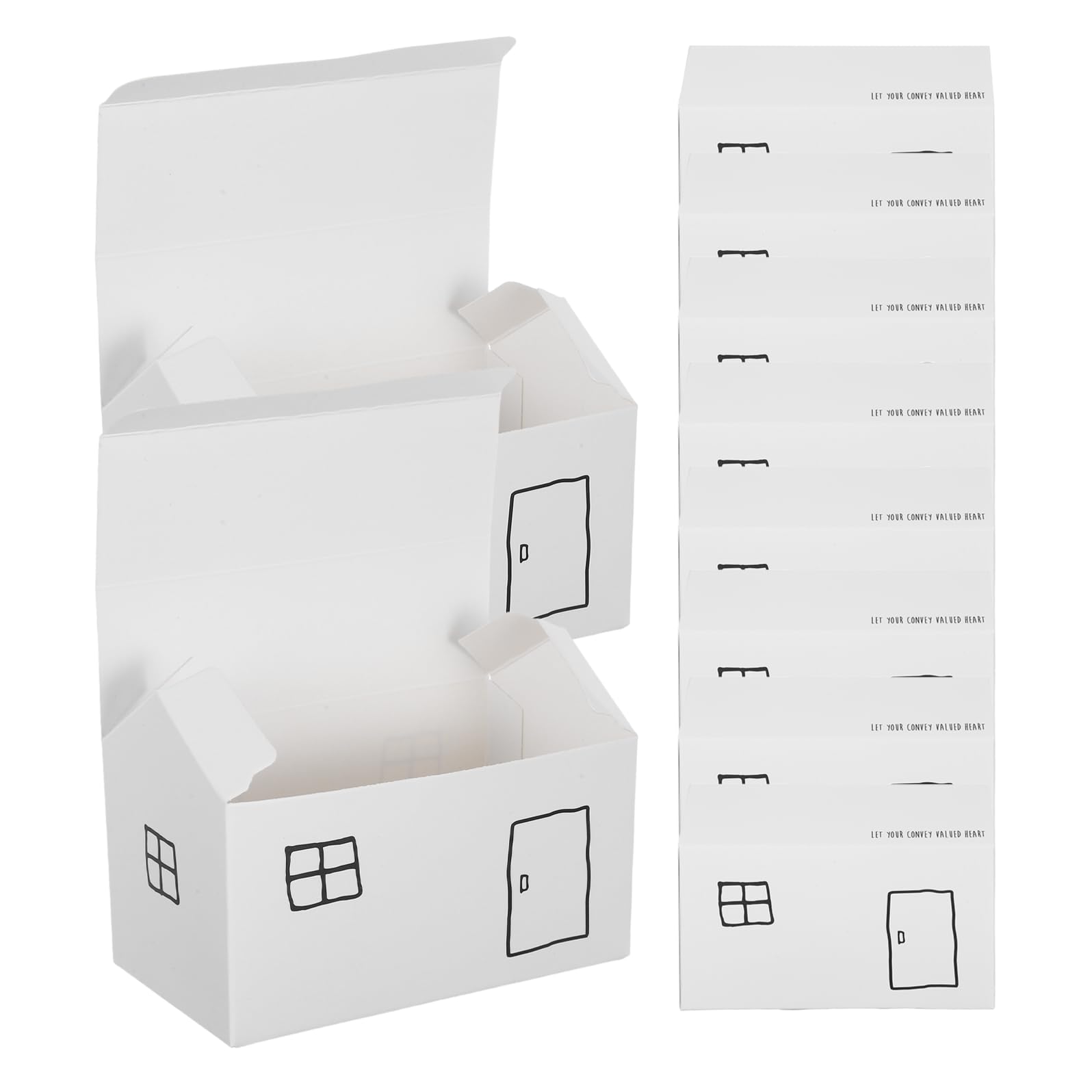 50 pezzi Scatole Regalo Casa Confezione Piccola per Dolci e Caramelle Scatole di Carta per Feste Matrimonio e Natale Facili da Montare Design Elegante e Protettivo