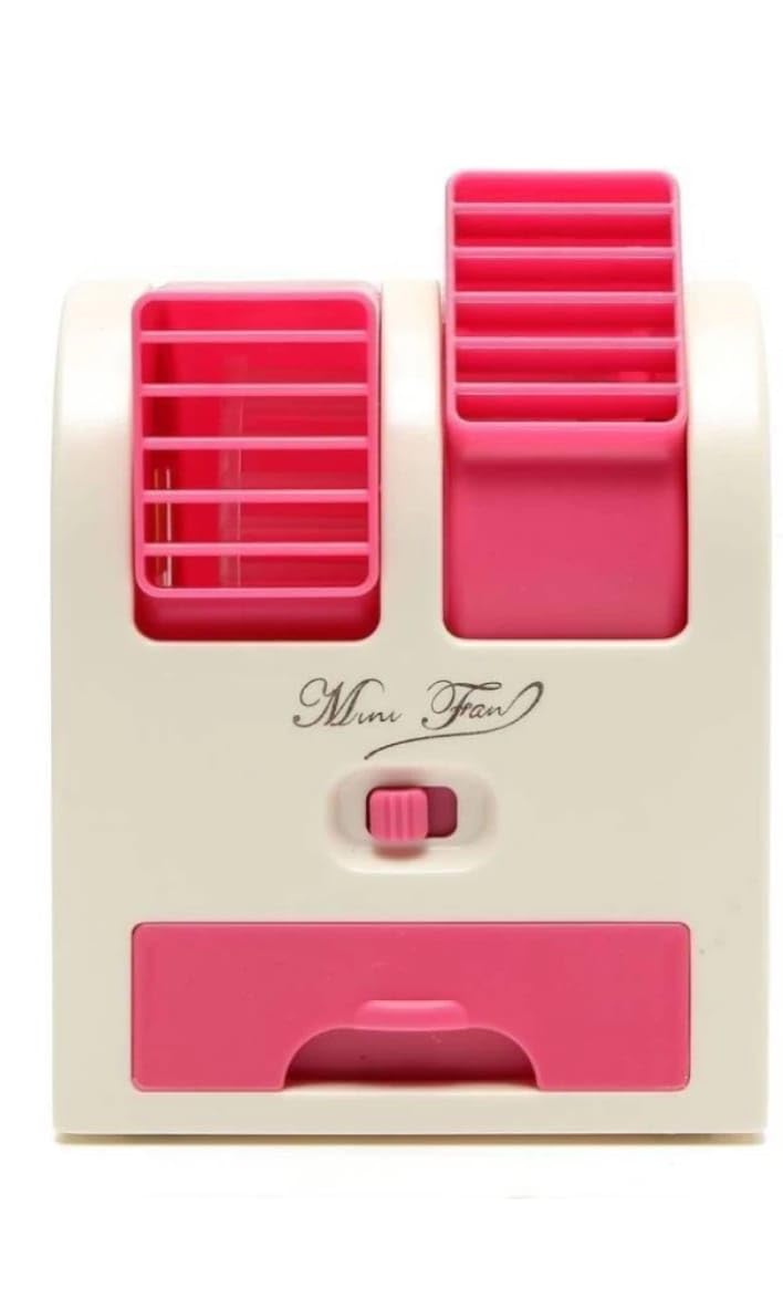 Hallo lamps india, Air Cooler for Home | AC USB and Battery Operated Air Mini Water Air Cooler Cooling Fan Dual Blower with Ice Chambe Perfect for Temple,Home,Kitchen USE, Study Many (PINK COLOR)-picture-16