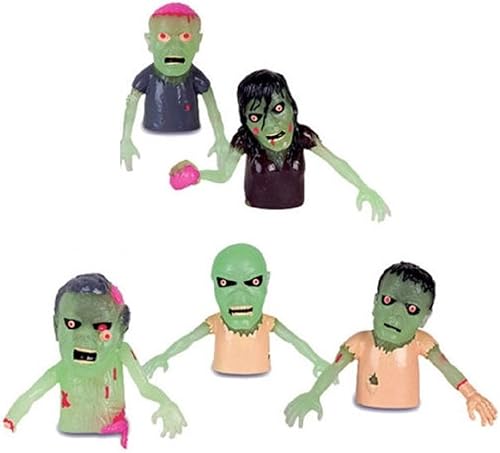 Miniatura 2 de Juego de 5 marionetas de dedo zombi que brillan en la oscuridad Zombies de Halloween
