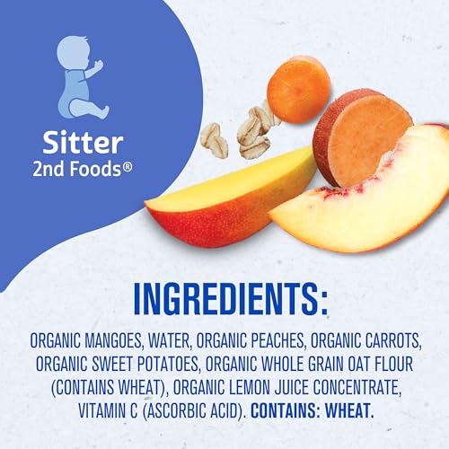 Gerber Organic Mango Peach Sweet Potato Oat Pouches, 3.5 Oz, 12 Pack - image 8