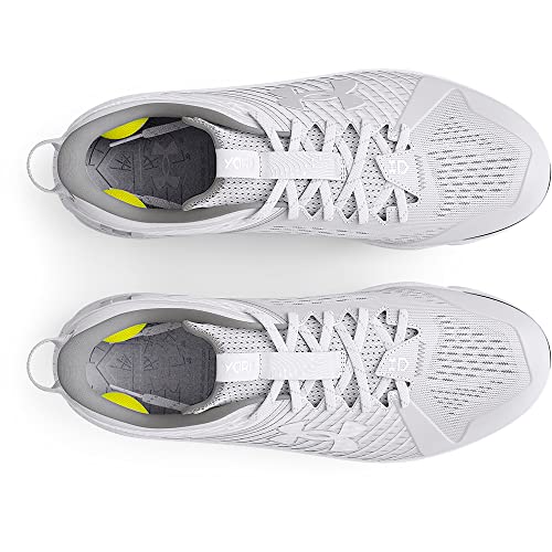 Miniatura 3 de Under Armour Men S Yard Low Mt Baseball Cleat Shoe, 100 White White Metallic Silver, 7.5