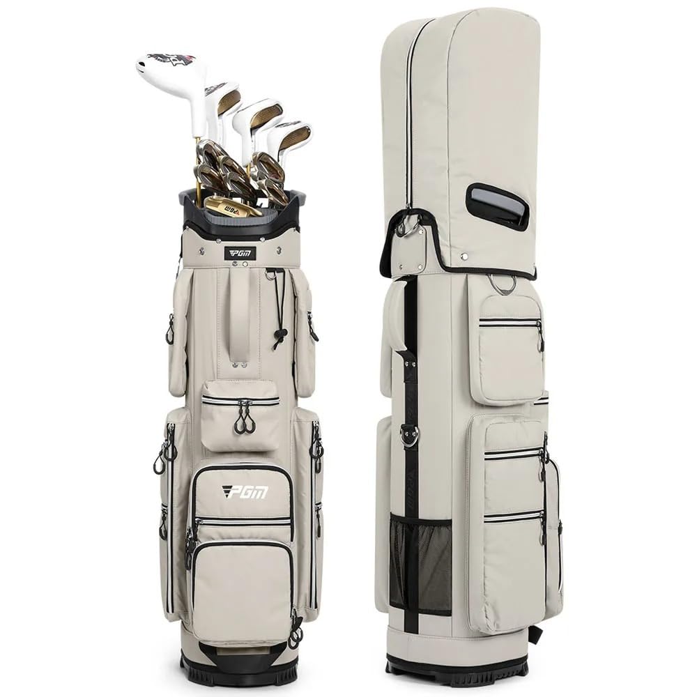 Bolsa portátil de viaje de golf, ligera, impermeable, con 14 palos de golf fijos, marco de almacenamiento para paraguas para hombres, bolsas deportivas para carrito de golf