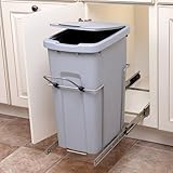 50 qt. Soft Close Bottom Mount 1 Bins - White - 11.37 in.