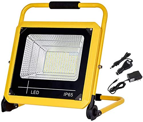 Preisvergleich Produktbild MFLASMF 1500LM LED Flutlicht, tragbares wiederaufladbares Arbeitslicht IP65 wasserdichte Bauleuchten, 5 Lichtmodi dimmbar, 6000K Tageslicht Outdoor Camping Notlicht,150W