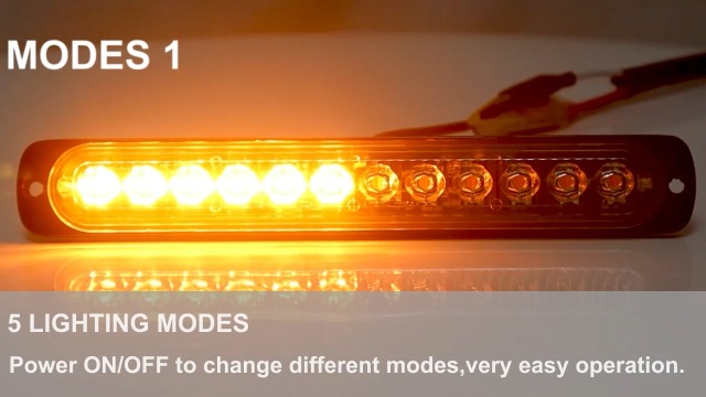 2 Luci Di Emergenza Stroboscopiche Amber 12V/24V - 4 LED Ultra Sottili, Impermeabili IP67 Per Veicoli - Foto 13