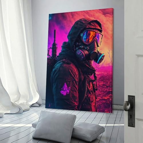 Toile murale colorée POLIUAWS royaume fantastique pour une ambiance poétique à la maison