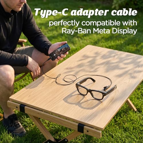 KONAFEI USB-C Charging Cable for Ray-Ban Meta Display Smart Glasses, Replacement for Meta Display Charging Case, Portable Smart Glasses Accessory by KONAFEI - Image 3