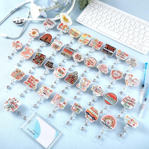 Bobine de badge rétractable kinésithérapeute lot de 36 pièces drôles pour hôpital