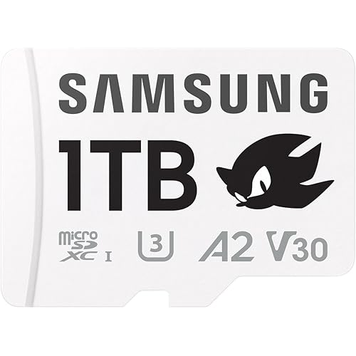 Samsung Memory MB-MD1T0SA Sonic PRO Plus MicroSD Card for Gaming Console, Action Cam and Drones 1TB, UHS-I U3, Up to 180MB/s