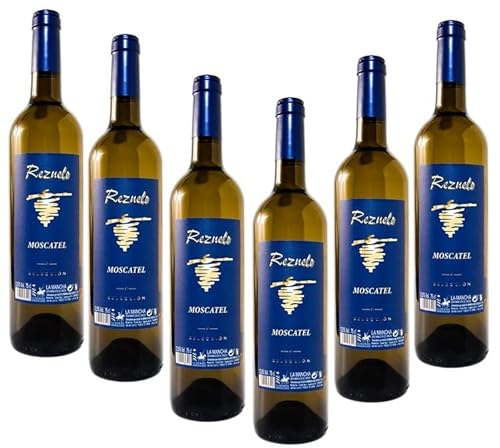 Caja de 6 Botellas Rezuelo vino blanco Moscatel