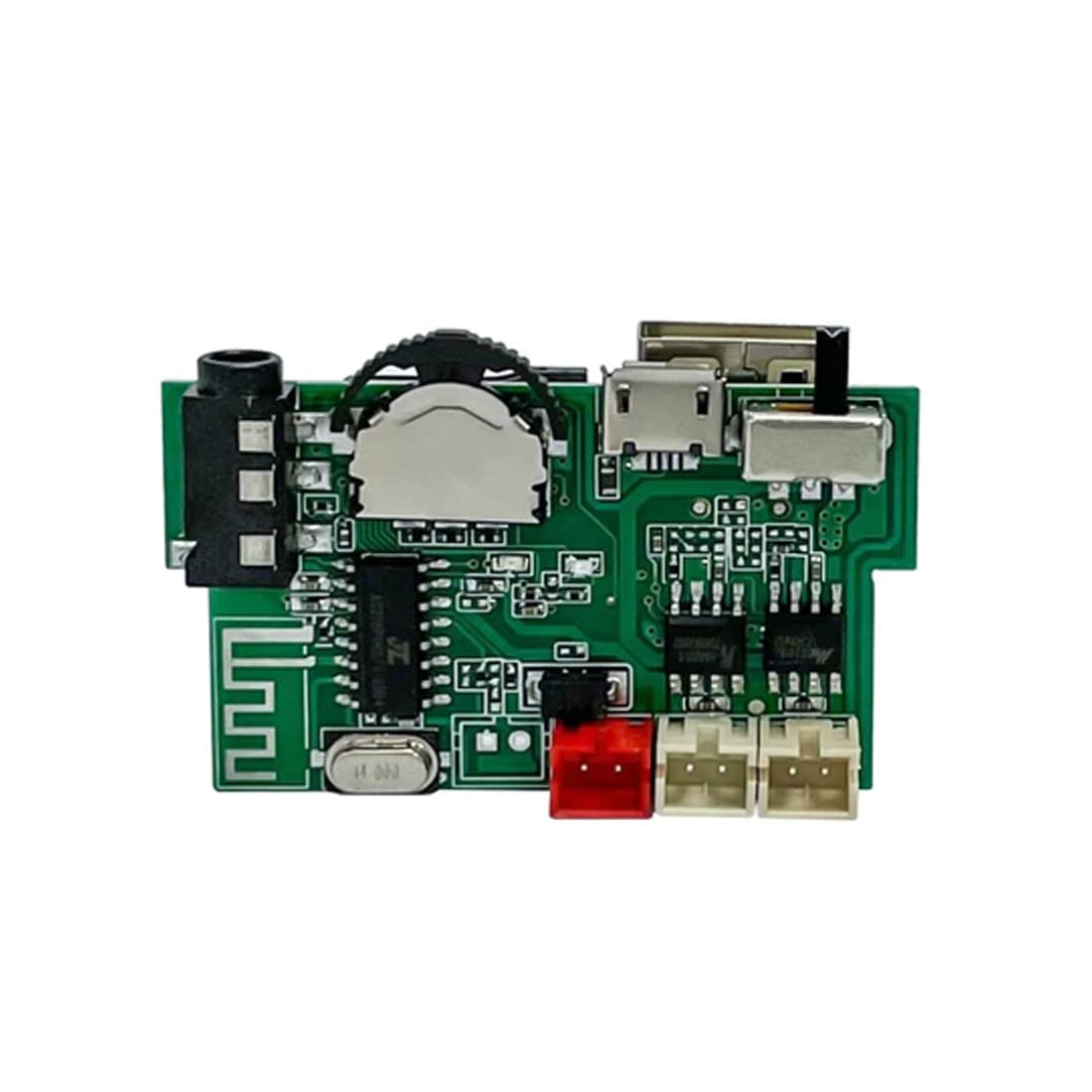 Audio Music Player: DIY Stereo Board With Built In Bluetooth, FM,USB,SD-Card Slot, Aux & Amplifier TF Decoder Module