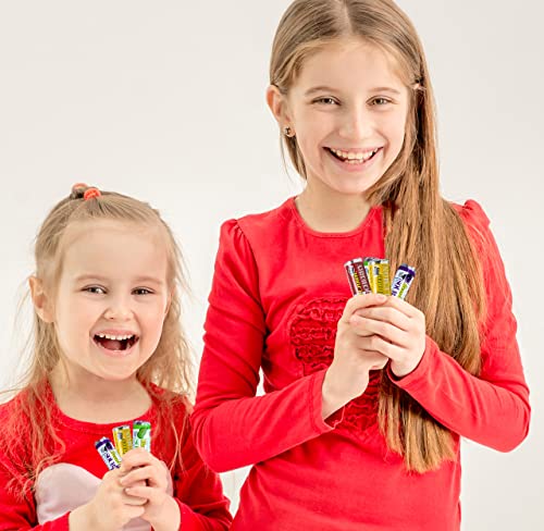 Regal Crown Candy Roll Assorted, 16 Pack Bulk Hard Candy Individually Wrapped Assorted Flavor Candy, 4 Of Each Flavor, Sour Apple Lemon Cherry Grape With Nosh Pack Mints #TOP3