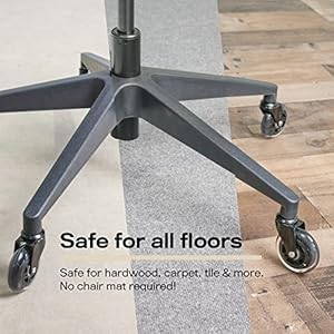 The Original Rollerblade Office Chair Wheels (As Seen On PBS) - Incredibly Smooth & Quiet Rolling Casters - Safe for Hardwood Floors & Carpet - Easy Installation with Universal Fit - Set of 5 The Original Rollerblade Office Chair Wheels As Seen On PBS Incredibly Smooth Quiet Rolling Casters Safe for Hardwood Floors Carpet Easy Installation with Universal Fit Set of 5