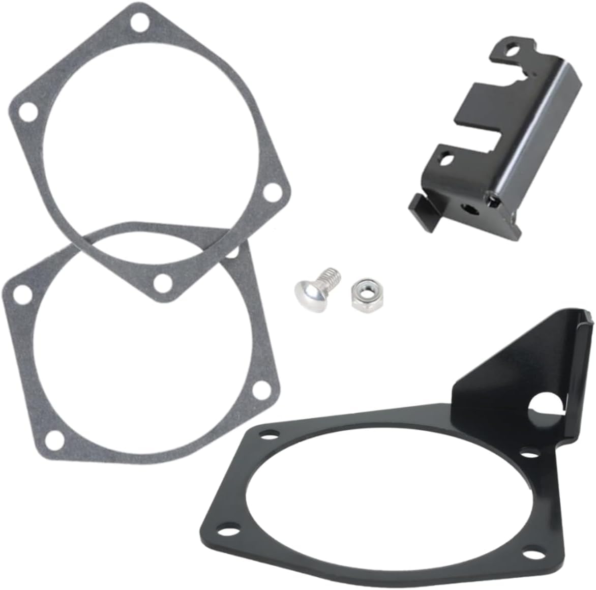 4 Bolt Throttle Cable Bracket Fits for Engine Intakes 92mm-102mm LS LSX LS1 LS2 LS3 LS6 LS7, Replaces 81012 81042 81043 81044 81001 81002 81003 81007