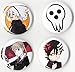 Soul Eater Button Set (4 PCS Pack) 1 INCH PIN Back Anime
