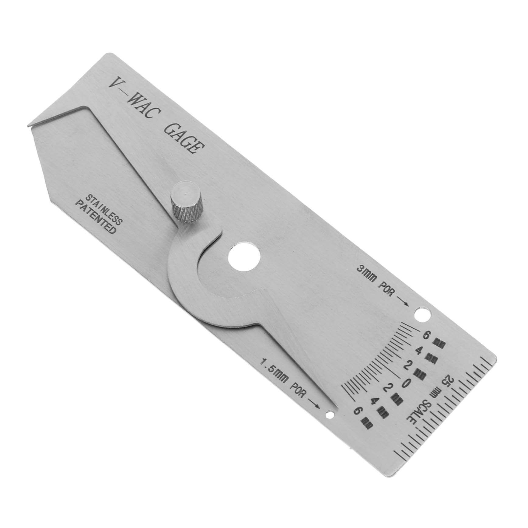 STOBAZA Welding Inspection Ruler Fillet Weld Gauge Tool for Accurate Measurement of Weld Depth for Professionals and DIY Enthusiasts Metric System